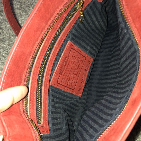 Blood orange Coach tote - Picture 3 of 3